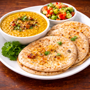 Dal Fry + 4 Ghee Roti